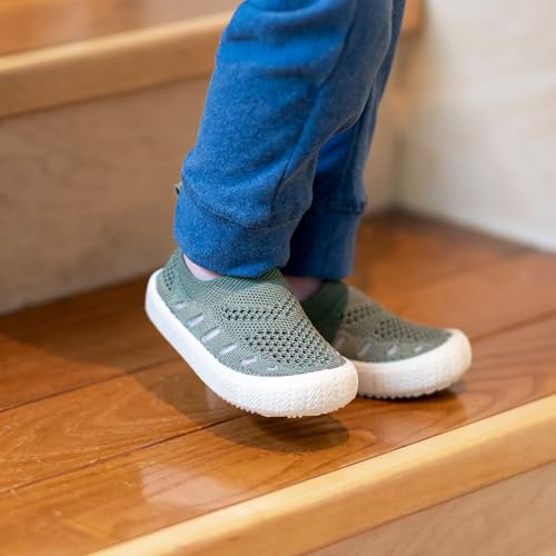 Image of JAN & JUL Slip-on Knit Shoes, Machine Washable and Lightweight Sneakers for Toddler Boys and Girls