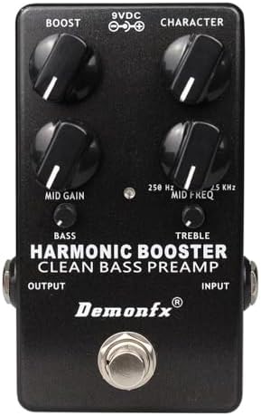 Amazon.com: Darkglass Harmonic Booster Clean Bass Preamp Pedal  