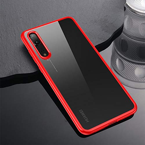 Yong Mobile Phone & Communication Ultra-thin TPU + PC + Mirror Case for Huawei P20 (Black) Mobile Phone Cases (Color : Red)