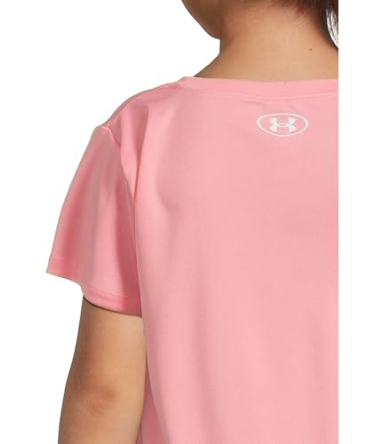 Image of Under Armour Girl's 2-piece Short Sleeve Tee and Shorts Set, Lightweight and Comfortable