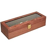 Elegante Uhrenbox aus Holz. Die gesamte Abdeckung ist aus hochwertigem Holz gefertigt, glatt und poliert, fühlt sich gut an und ist langlebig für den täglichen Gebrauch. Die hohe Undurchlässigkeit schützt Ihre Uhren oder Ihren Schmuck vor Feuchtigkeit.