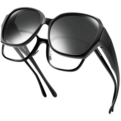 Lunettes de soleil polarisées pour femme oversize anti-UV400