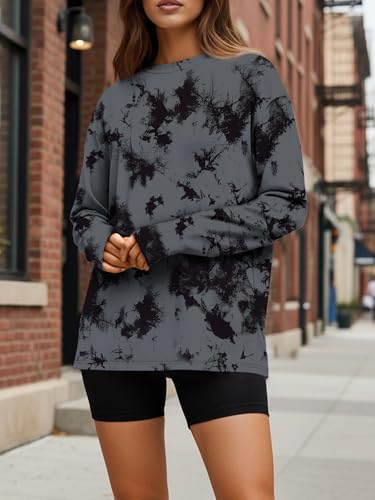 Image of Trendy Queen Womens Oversized Long Sleeve Shirts Fall Tops 2026 Basic Tees