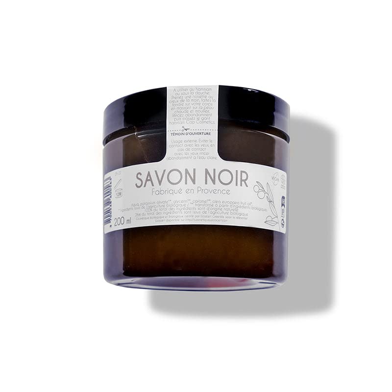 Soap Black Exfoliating Organic - Vegan; Organic Ecocert; Cosmebio - CAP COSMETICS - Made in France