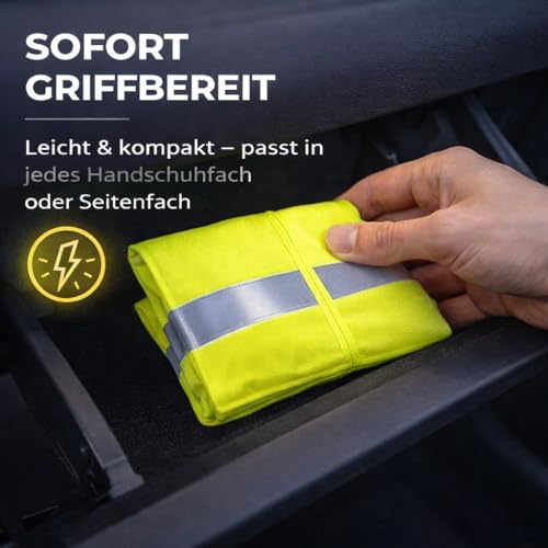 Miniatura 5 de Chalecos Reflectantes Para Coche Amarillo 2026 Según Iso20471 Chalecos De Seguridad Para Automóviles Y Camiones Para Seguridad En Stvo Accesorios Para Coche 2 Chalecos De Seguridad Amarillos
