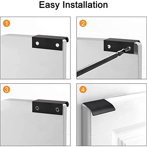 MOROBOR Black Mini Finger Edge Pull, 8pcs Concealed Handle Modern Style Drawer Handle - Image 4