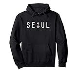 Seoul South Korea With Hangul Type Sweat à Capuche