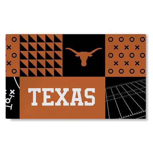 Northwest NCAA 3 X 5 Feet Washable Area Living Rug, Texas Longhorns