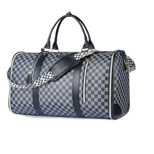 CSUNNUFA Borsa Porta Abiti da Viaggio Convertibile 50L, 2-in-1 Borsone con Pouch Scarpe Impermeabile...