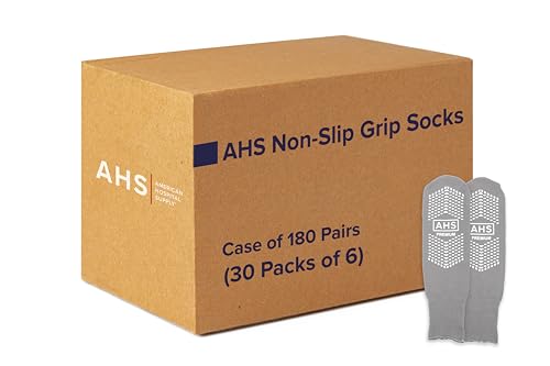 Non-Slip Grip Socks – Case | Hospital Socks for Men & Women | Anti-Skid for Adults