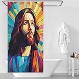 [35.43x70.87Inch（90x180cm） Rideau de douche] Ce rideau de douche en polyester de qualité supérieure convient à la plupart des baignoires et cabines de douche standard et peut être utilisé comme rideau de douche multifonctionnel ou comme rideau de douche. Il s'adapte aux tringles droites et courbes et peut être utilisé seul ou avec une doublure pour une imperméabilité renforcée.