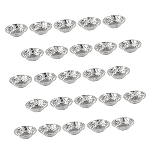 GALPADA 100 piezas Bandejas para Tartaletas de Aluminio Desechables para Hornear Postres y Aperitivos Resistentes al Calor Aptas para Reuniones Familiares y Eventos