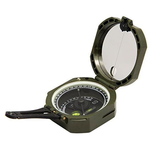 Ueasy Lightweight and Durable Transit Pocket Compass for Surveyors Foresters Military Green (Army Green)