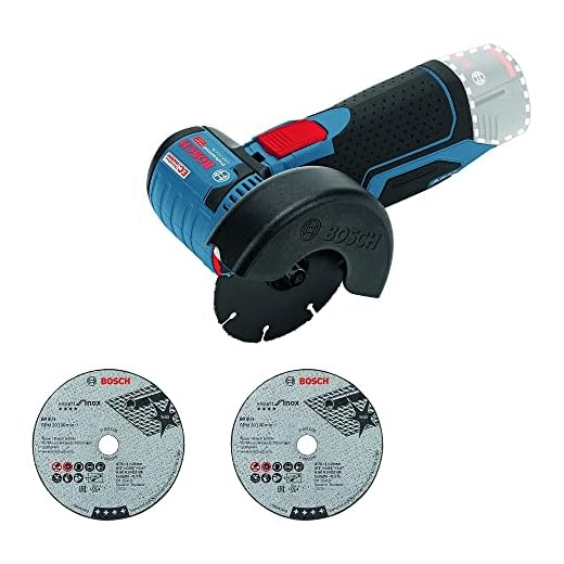 Bosch Professional GWS 12V-76 - Amoladora angular a batería 12V, 19500 rpm, disco 76 mm, 3 discos, sin batería, en caja