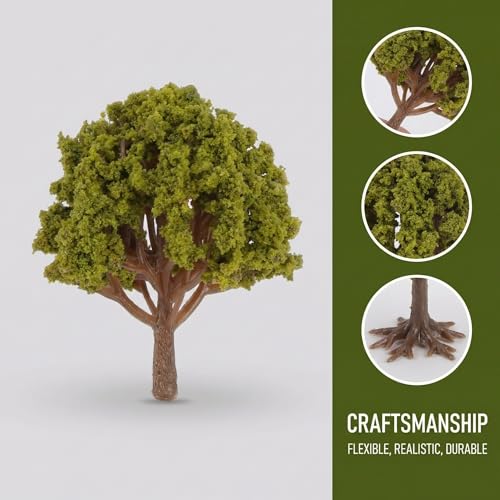 Arbre décoratif miniature pour paysage de train miniature - 7