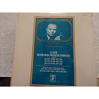BACH, Johann Sebastian: Brandenburg Concertos nr.3; nr.4; nr.5 - Printed in Japan--MADE IN JAPAN - Japanese pressing-EMI-EMI GR 2251-Vinyl LP made in Japan-BACH Johann Sebastian-BUSCH Adolf (violino - dir); Busch Chamber Players; MOYSE Marcel (flauto); SERKIN Rudolf