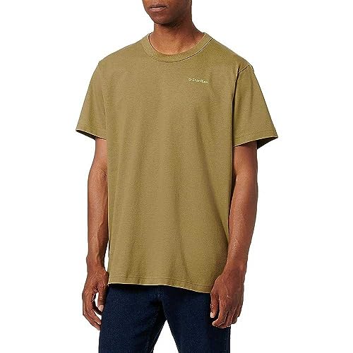 G-Star Men's Back Graphic Volume Loose T-Shirt, Green (smoke olive D23820-4561-B212), XS