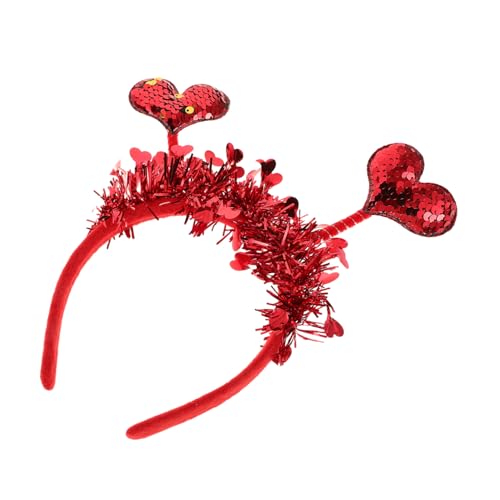 DEARMAMY Valentinstag Herz Stirnband Herz Bopper Stirnband Glitzer Kopf Bopper Süßes Haar Accessoire Für Hochzeit Und Valentinstag Party Dekoration DEARMAMY Valentinstag Herz Stirnband Herz Bopper Stirnband Glitzer Kopf Bopper Süßes Haar Accessoire Für Hochzeit Und Valentinstag Party Dekoration