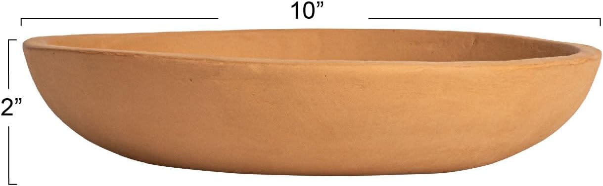 Creative Co-Op Large Orange Terracotta Bowl