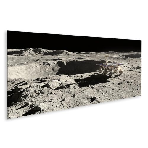 Impression sur toile drover de lune islandburner panorama deco pour bureau