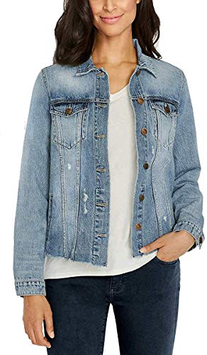 Buffalo David Bitton Womens Denim Jacket (Midway Vintage Medium Wash, Medium)