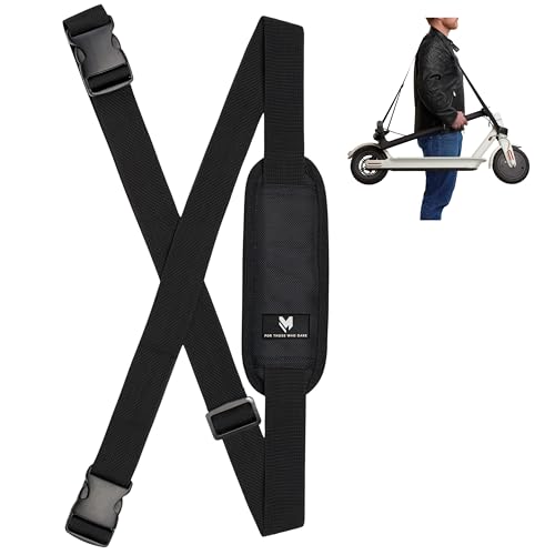lamaki Correa Universal para Patinete, Correa de Transporte para Scooter Eléctrico - Correas Ajustables con Clips 110-160 cm - Compatible con Xiaomi, Ninebot, Cecotec - Accesorios Patinete Electrico