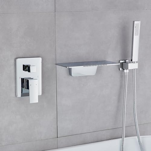 Mitigeur de baignoire cascade chromé pour transformer votre salle de bain en spa privé