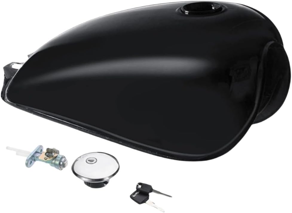 RoastMe 燃料タンクキャップとオイルスイッチ付きバイク用 9l 2.4ガルレトロヴィンテージ燃料ガスタンクキャップ スズキGN