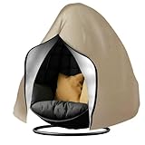 YYDPYZBD Stuhlüberzug wasserdichte Terrassen-hängesessel-Abdeckung, Stuhl-Abdeckung, Winddichter Outdoor-Schutz Für Gartenmöbel-khaki-230x200cm