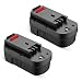 Powerextra 3.0Ah 18V Replacement Battery for Black&Decker A1718 A18NH HPB18 HPB18-OPE