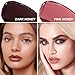 QIDSTERS 2Pcs Honey Lipstick Tinted Lip Balm, Sheer Hydrating Lip Stain for All Skin Tones, Natural Lightweight Lips Gloss Makeup for Women, Vegan & Cruelty-Free
