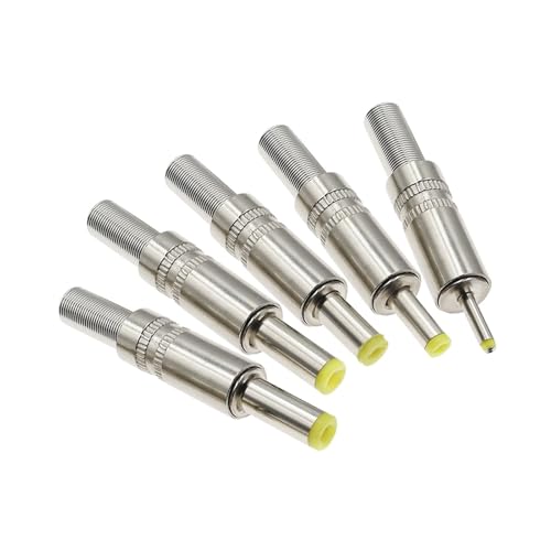 5 sztuk 5.5X2.5MM 5.5 * 2.1mm 4.8 * 1.7mm gniazdo zasilania prądem stałym wtyk męski metalowy adapter złącza z żółtą główką 4.0 * 1.7 2.5 * 0.7mm(4.8X1.7MM)
