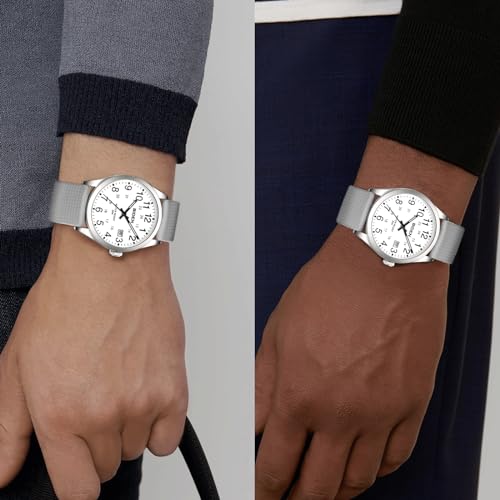 Image of LN LENQIN Mens Watches Analog Quartz Sports Unisex 30M Waterproof Nurse Watch for Men Women Medical Professionals Military Time with Second Hand Glowing Easy to Read Dial