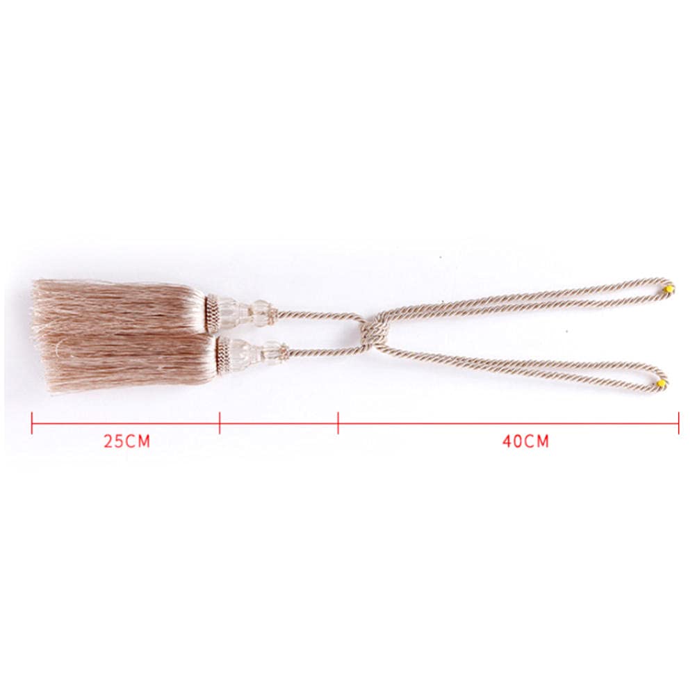 Accessoires de Rideau Rideau à Pompon en Boule de Cristal Rideaux à Corde avec Boules Tombantes Décoration de Rideau pour la Maison et Le Bureau 6 pièces (4 pièces)