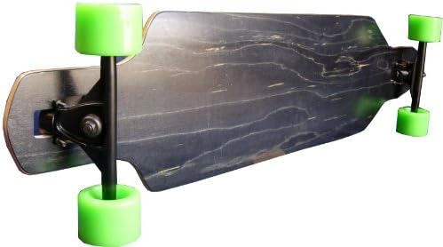Black Complete Longboard Skateboard Freeride Slide Drop Thru New On Sale