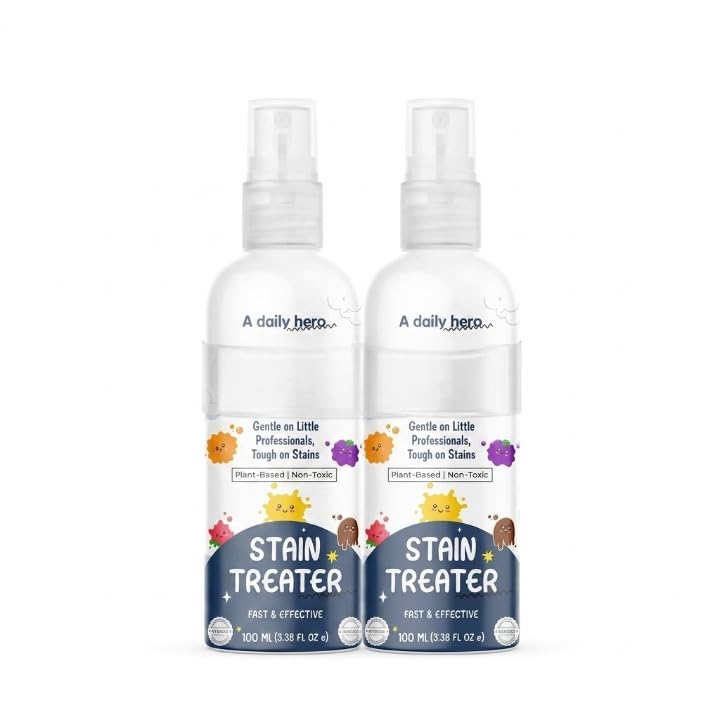 Fabric Stain Remover Spray 100ml | Instant Spot & Stain Cleaner | Effective on 50+ Common Stain Types | For Clothes, Sofa, Car Seats, Carpets & Upholstery | Plant-Based Formula-image-5
