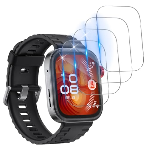 Vuciya 4 Pellicole Protettive Per Fitbit Versa 4 – 3D Curva, Copertura Totale, Anti-Graffio E Senza Bolle, Applicazione Facile