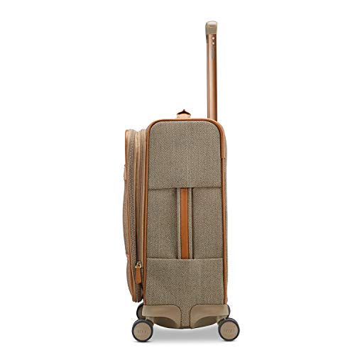 Hartmann Herringbone Deluxe Extended Journey Expandable Spinner, Terracotta, Carry-On 20-Inch