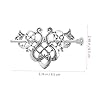 Lurrose Keltischer Knoten Haarspangen Vintage Zöpfe Haarschmuck Haarspange Clip mit Stock #5