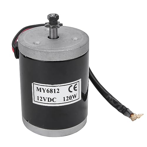 Klanata MY6812 12V 120W Brushed Motor, High Speed with Belt Pulley, Electric Scooter and E Bike Accessory