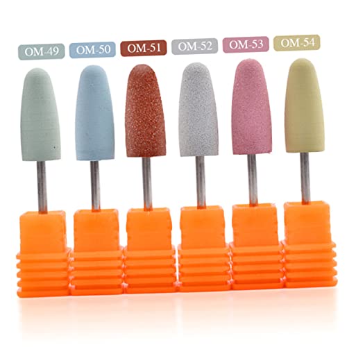 NOLITOY 2pcs Puntas de Pulido de Uñas de Silicona miniatura 2