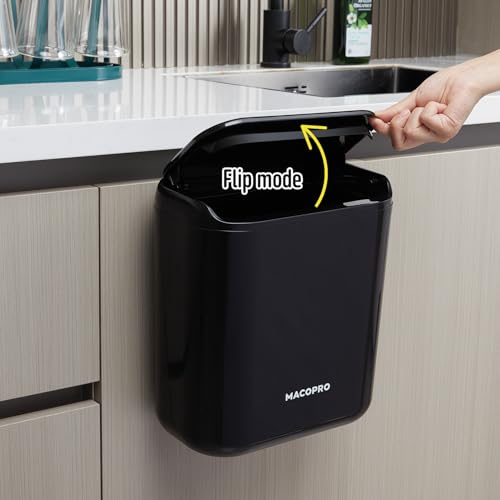 Caneca de basura colgante MACOPRO 8L con tapa para cocina miniatura 6
