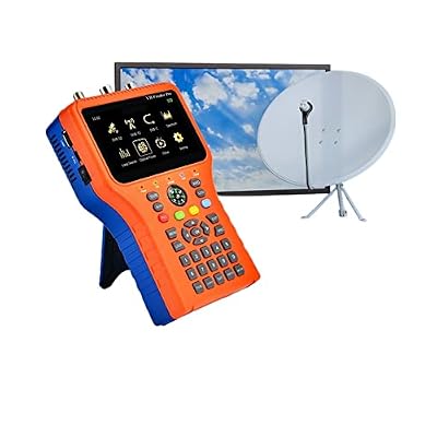 TV Signal Strength Meter, V8 Finder Pro Satellite Signal Finder DVB-S2X/S2/S,DVB-T2/T,DVB-C/ATSC-C,Support VCM, ACM, Multi-Stream,CCCAM, NEWCAM,Camping Essentials