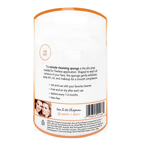Esponja Exfoliante para Pele, Amarelo, Real Techniques