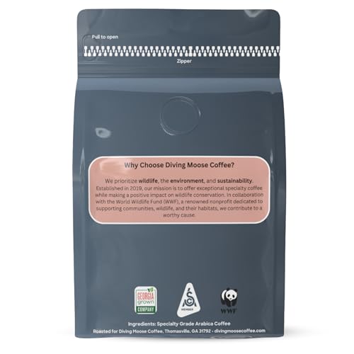 Diving Moose Coffee The Fennec Fox Blend Medium Roast 1 LB miniatura 2