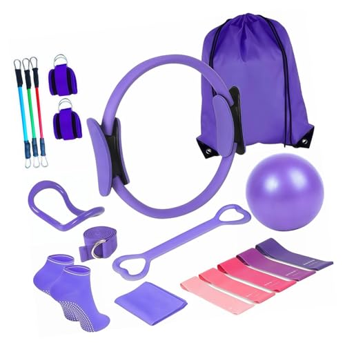 Set de entrenamiento de pelota y círculos de pilates para espalda