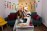 Boland - 64314 – naszyjnik Pimp, łańcuszek do kostiumów, na Halloween lub karnawał, biżuteria modowa, lata 70. i 80.