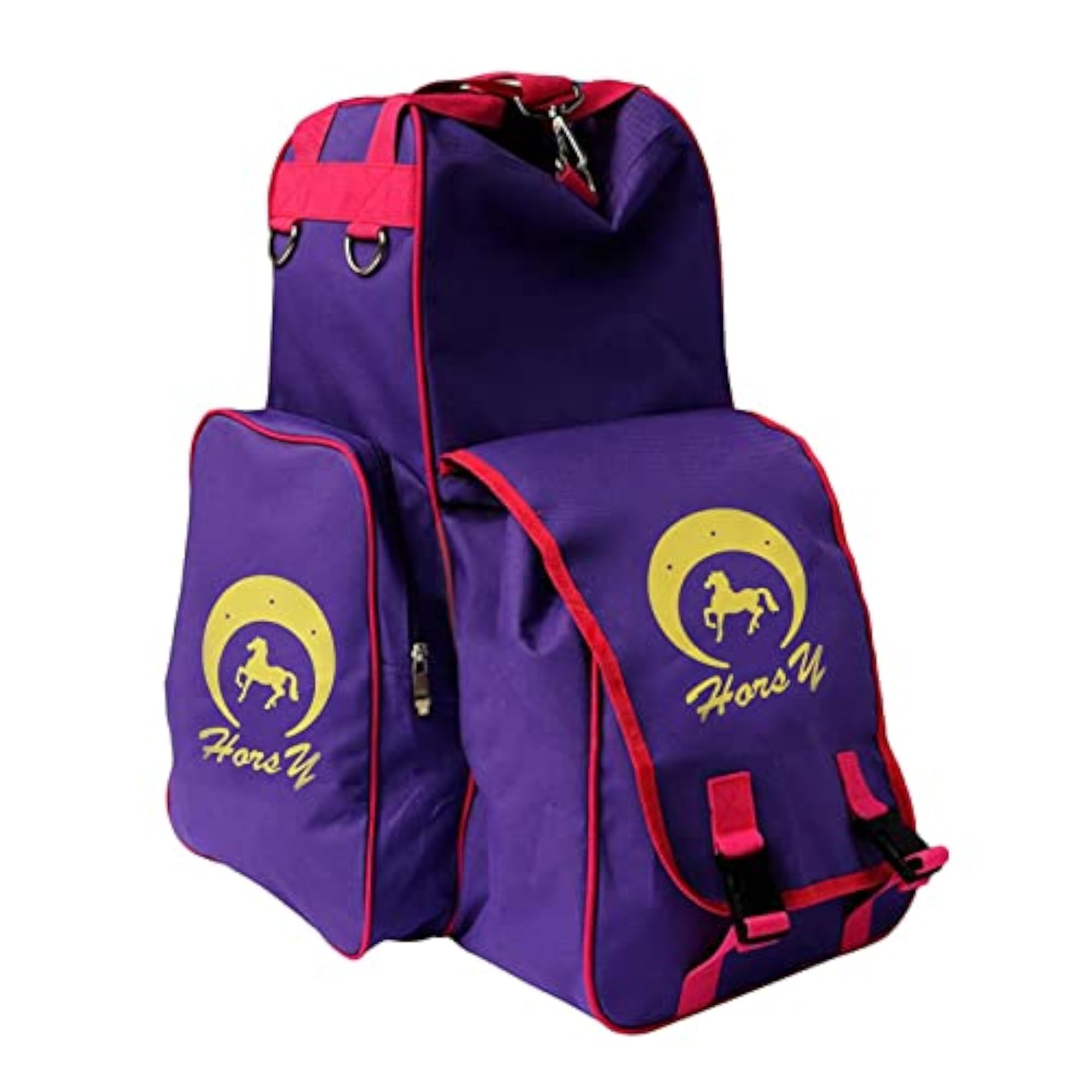 Equestrian Backpack for Horse Riding Gear, Purple
