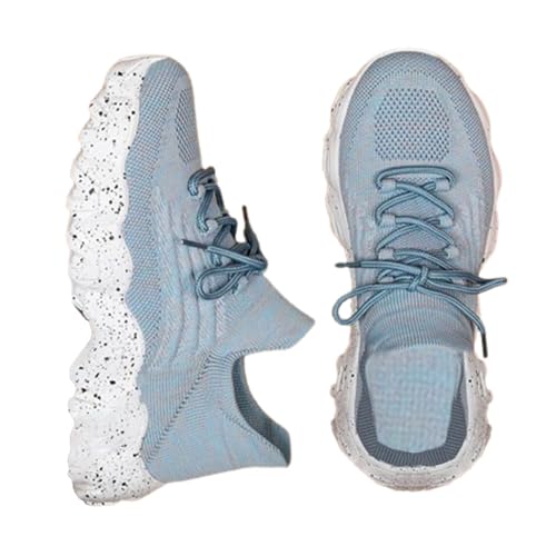 Shoes Women, Women's Fashionable Lace-up Low Top Slip on Sneakers, Casual Comfortable Ankle Socks Shoes