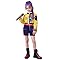 Girls Demon Costume Hunters Cosplay Dance Outfit, Jacket, Top and Athletic Shorts Set, Kids Halloween Costumes Singer Cosplay EN080-XS